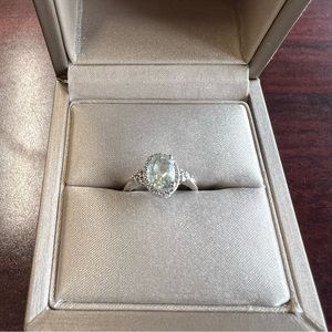 Green amethyst ring
